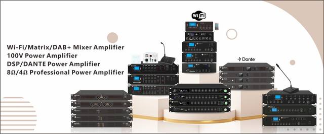 Professional amplifiers and PA systems